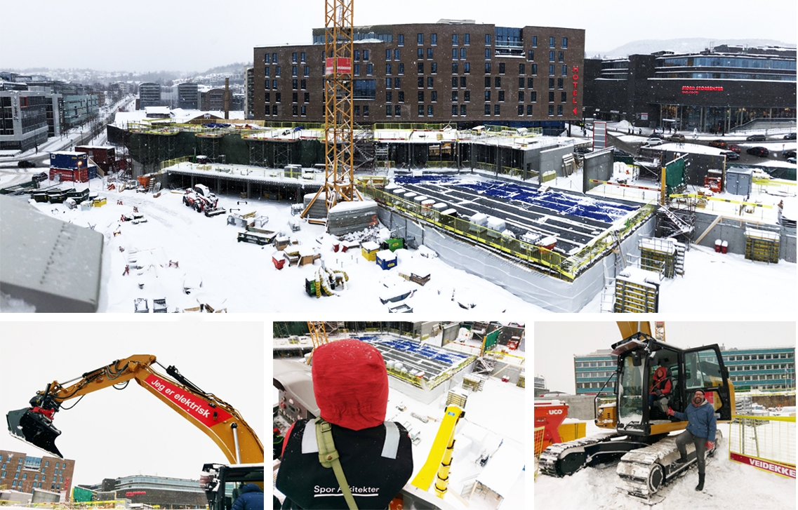 Aktuelt gravemaskin nyegaardskvartalet