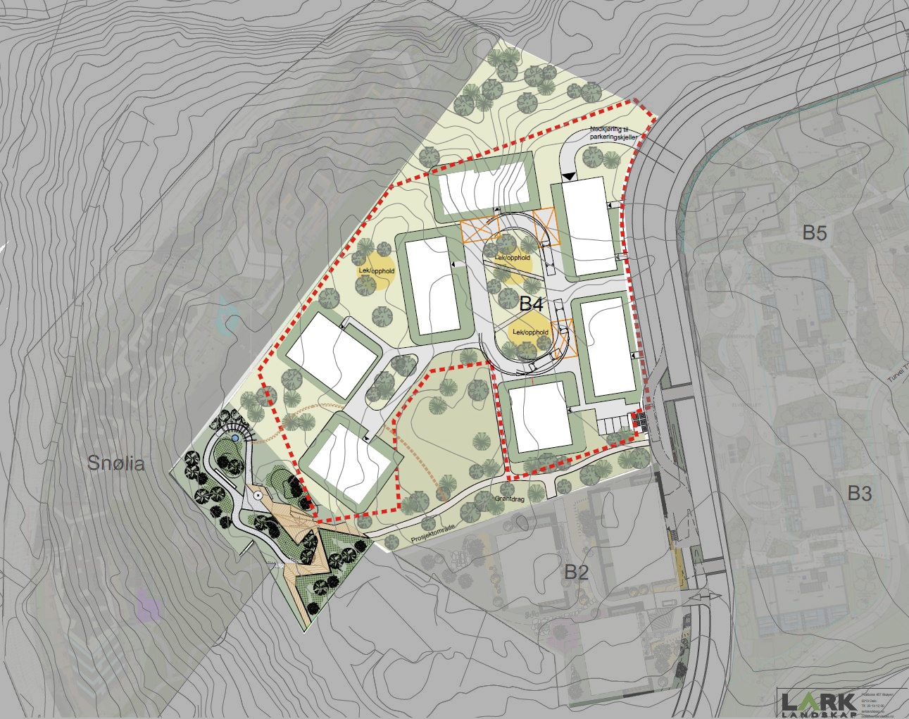 Lørenskog B4 03 illustrasjonsplan forside