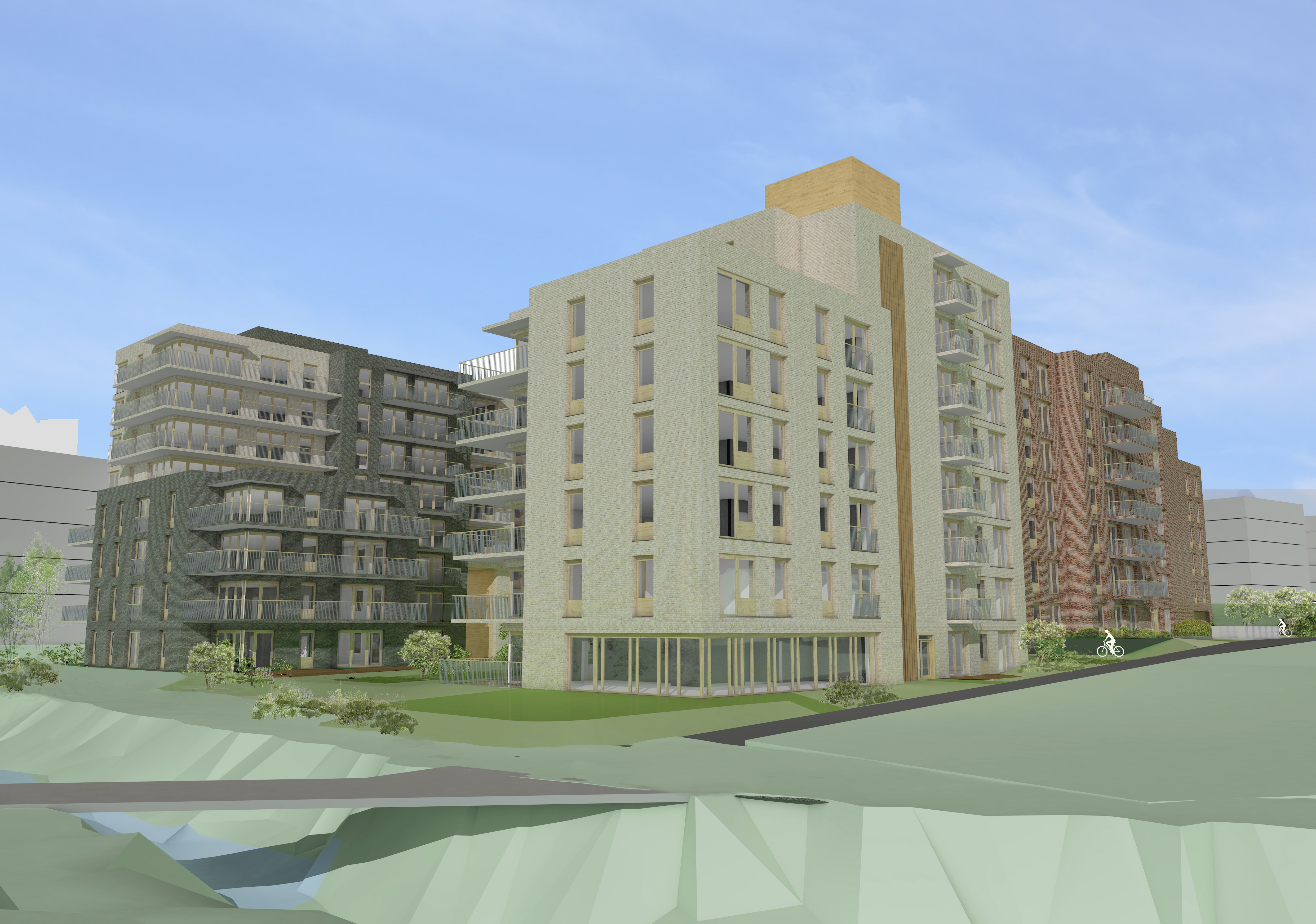 NSV Perspektiver 3 D Fasade Sørvest